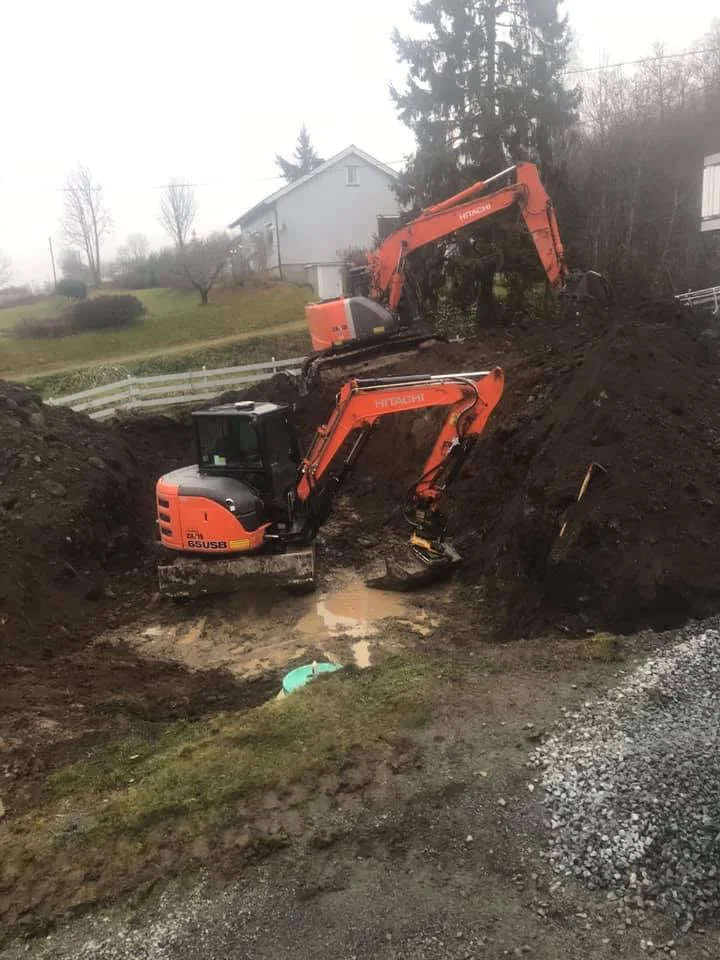 Tomteutgraving og grunnarbeid i Innlandet